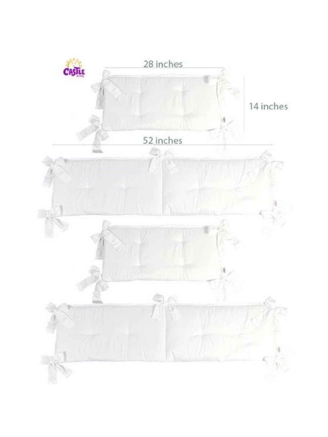 Vertical crib bumper sales pads